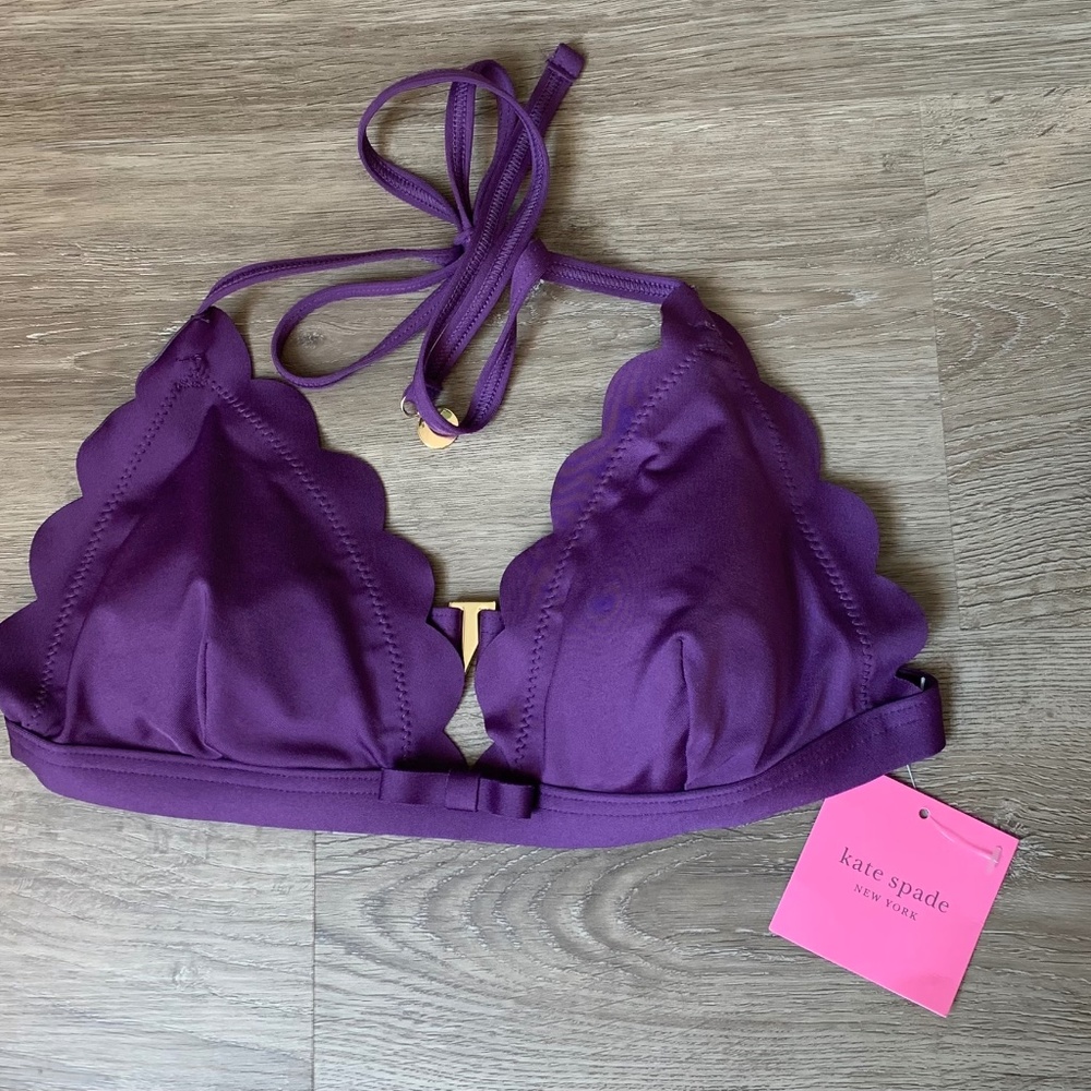 Kate Spade Bikini Halter Swim Top Size Small NWT